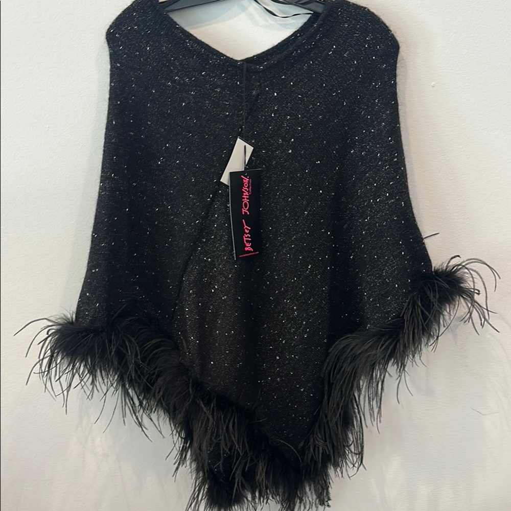 Black Feathered Sweater